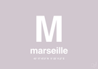 plakat: byplakat marseille med koordinater - dusty lilac-Byer-A1two3