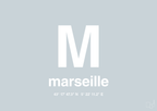 plakat: byplakat marseille med koordinater - light drizzle-Byer-A1two3