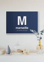 plakat: byplakat marseille med koordinater - plum-Byer-A1two3