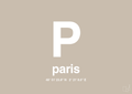 plakat: byplakat paris med koordinater - creamy mushroom-Byer-A1two3