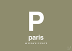 plakat: byplakat paris med koordinater - misty forrest-Byer-A1two3