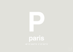 plakat: byplakat paris med koordinater - painters white-Byer-A1two3