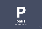 Byplakat paris med koordinater - petrol-Byer-A1two3