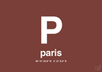 plakat: byplakat paris med koordinater - red pepper-Byer-A1two3