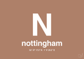 plakat: byplakat nottingham med koordinater - cider spice-Byer-A1two3