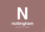 plakat: byplakat nottingham med koordinater - plum-Byer-A1two3