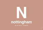 plakat: byplakat nottingham med koordinater - powder-Byer-A1two3