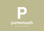 plakat: byplakat portsmouth med koordinater - back to nature-Byer-A1two3