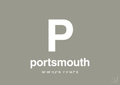 plakat: byplakat portsmouth med koordinater - battleship gray-Byer-A1two3