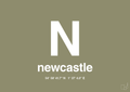 plakat: byplakat newcastle med koordinater - misty forrest-Byer-A1two3