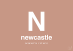 plakat: byplakat newcastle med koordinater - powder-Byer-A1two3