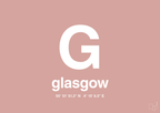 plakat: byplakat glasgow med koordinater - bubble shell-Byer-A1two3