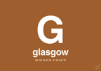 plakat: byplakat glasgow med koordinater - cognac-Byer-A1two3