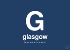 plakat: byplakat glasgow med koordinater - lapis blue-Byer-A1two3