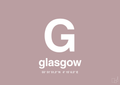 plakat: byplakat glasgow med koordinater - light rose-Byer-A1two3
