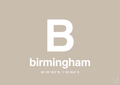 plakat: byplakat birmingham med koordinater - creamy mushroom-Byer-A1two3