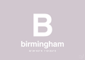 plakat: byplakat birmingham med koordinater - dusty lilac-Byer-A1two3