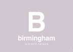 plakat: byplakat birmingham med koordinater - dusty lilac-Byer-A1two3