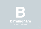 plakat: byplakat birmingham med koordinater - light drizzle-Byer-A1two3