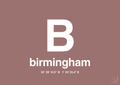 plakat: byplakat birmingham med koordinater - plum-Byer-A1two3
