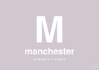 plakat: byplakat manchester med koordinater - dusty lilac-Byer-A1two3