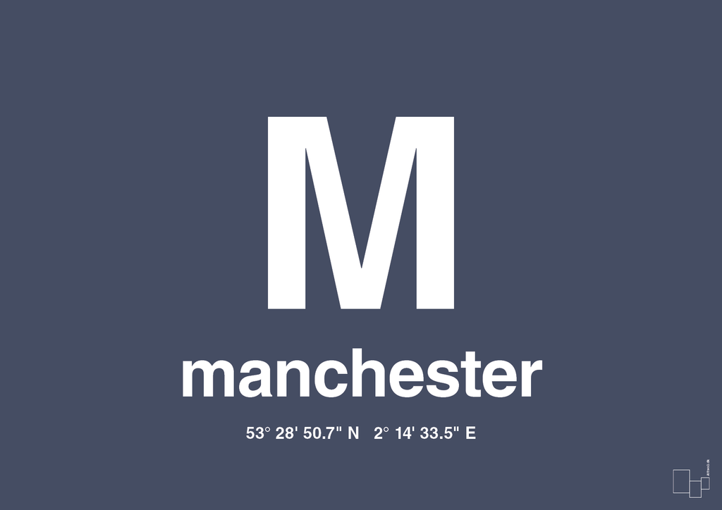 Byplakat manchester med koordinater - petrol-Byer-A1two3
