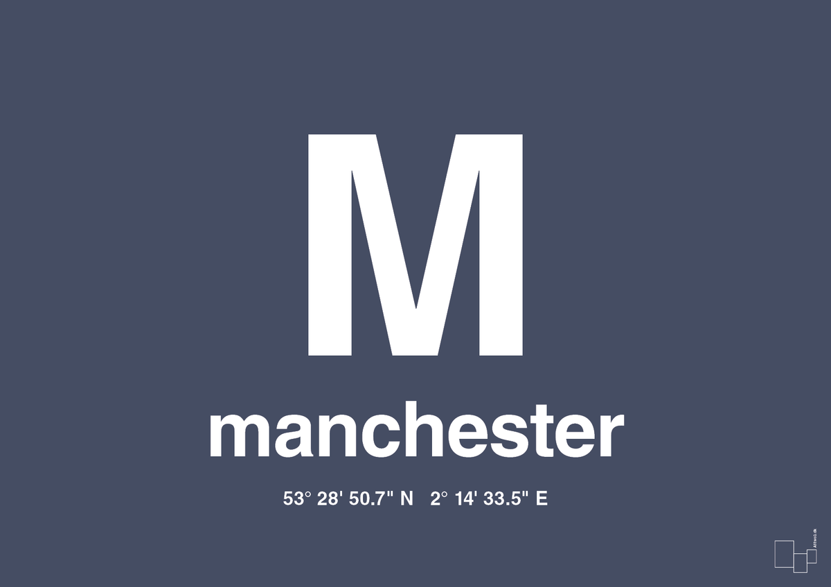Byplakat manchester med koordinater - petrol-Byer-A1two3