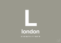 plakat: byplakat london med koordinater - battleship gray-Byer-A1two3