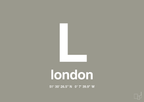 plakat: byplakat london med koordinater - battleship gray-Byer-A1two3
