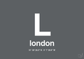 plakat: byplakat london med koordinater - graphic charcoal-Byer-A1two3