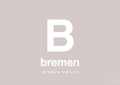 plakat: byplakat bremen med koordinater - broken beige-Byer-A1two3