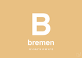 plakat: byplakat bremen med koordinater - charismatic-Byer-A1two3