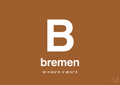 plakat: byplakat bremen med koordinater - cognac-Byer-A1two3