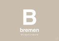 plakat: byplakat bremen med koordinater - creamy mushroom-Byer-A1two3
