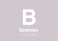 plakat: byplakat bremen med koordinater - dusty lilac-Byer-A1two3