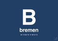 plakat: byplakat bremen med koordinater - lapis blue-Byer-A1two3