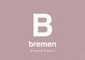 plakat: byplakat bremen med koordinater - light rose-Byer-A1two3
