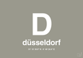 plakat: byplakat düsseldorf med koordinater - battleship gray-Byer-A1two3