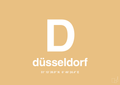 plakat: byplakat düsseldorf med koordinater - charismatic-Byer-A1two3