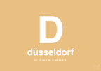 plakat: byplakat düsseldorf med koordinater - charismatic-Byer-A1two3