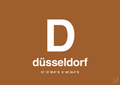 plakat: byplakat düsseldorf med koordinater - cognac-Byer-A1two3