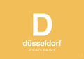 plakat: byplakat düsseldorf med koordinater - honeycomb-Byer-A1two3