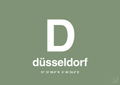 plakat: byplakat düsseldorf med koordinater - jade-Byer-A1two3