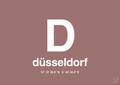 plakat: byplakat düsseldorf med koordinater - plum-Byer-A1two3