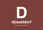 plakat: byplakat düsseldorf med koordinater - red pepper-Byer-A1two3