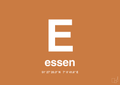 plakat: byplakat essen med koordinater - rumba orange-Byer-A1two3