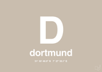 plakat: byplakat dortmund med koordinater - creamy mushroom-Byer-A1two3