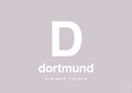 plakat: byplakat dortmund med koordinater - dusty lilac-Byer-A1two3