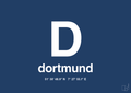 plakat: byplakat dortmund med koordinater - lapis blue-Byer-A1two3