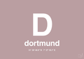 plakat: byplakat dortmund med koordinater - light rose-Byer-A1two3